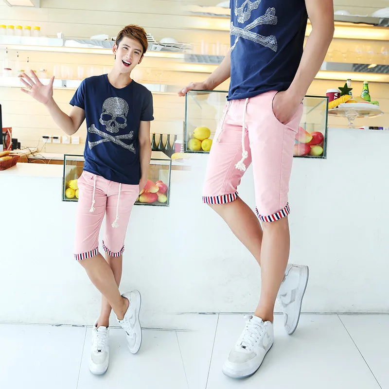 Pink Shorts Fashion Men