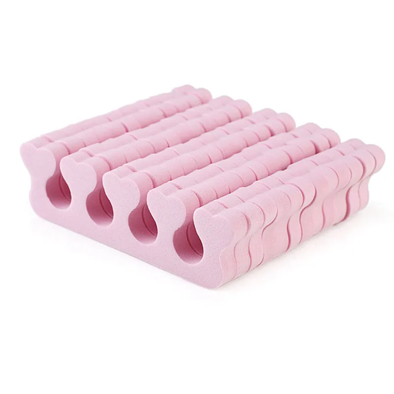 

Comfortable Pink Sponge Fingers Toe Separator Nail Art Tools Pedicure Feet Care 10pcs/lot 10*3cm P25