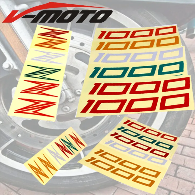 Новые наклейки для мотоциклетных колес V For kawasaki Z1000 светоотражающие полосы