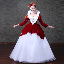 Victorian Vintage Christmas Holiday Bustle Ball Gown Dress Theatre Clothing Victorian Party Costumes