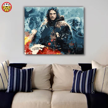 

painting by numbers art paint by number Diy Game of Thrones illustration A Song of Ice and Fire
