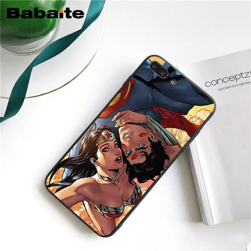 Babaite Wonder Woman Superman Justice League DC Comics Black Phone Case for iPhone 8 7 6 6S Plus X XS MAX 5 5S SE XR 10 Cases Babaite Wonder Woman Superman Justice League DC Comics Black Phone Case for iPhone 8 7 6 6S Plus X XS MAX 5 5S SE XR 10 Cases