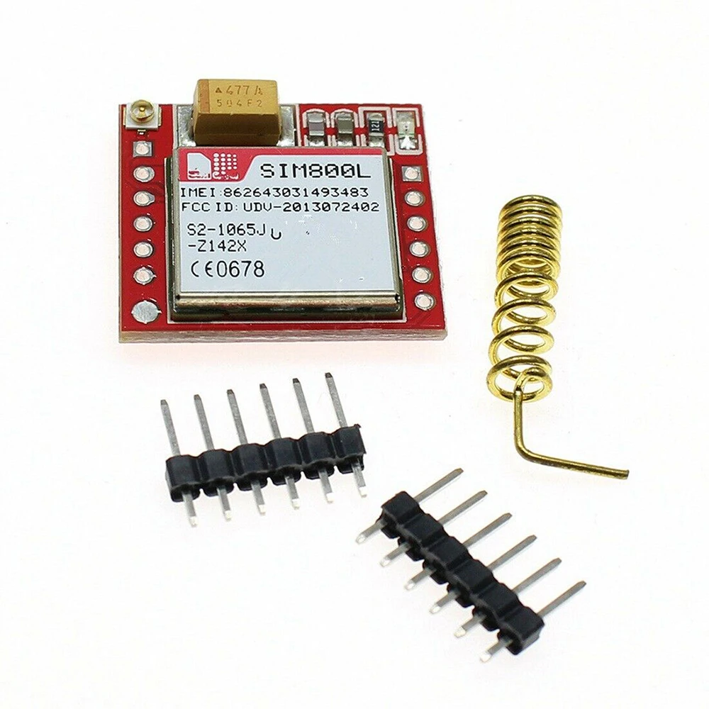 SIM800L GPRS GSM телефон Модуль платы четырехдиапазонный бортовой + антенна SIM800L GPRS GSM телефон Модуль платы четырехдиапазонный бортовой + антенна