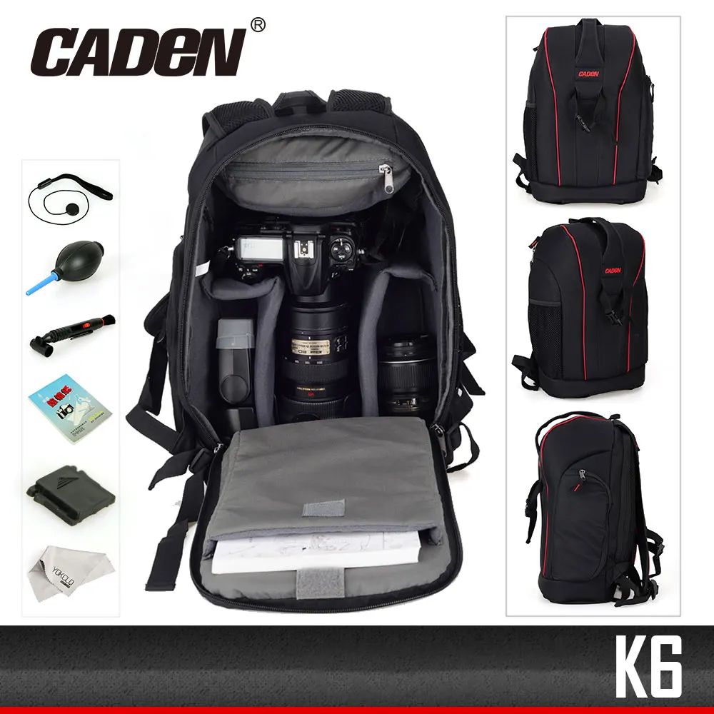 

Water-resistant DSLR Backpack Camera Video Bag Shockproof Photography Padded for Nikon Canon Sony DSLR Camera Lens Accessories
