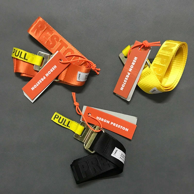 

Heron Preston Belt Best Quality Women Men Black Orange Streetwear Heron Preston Belt 120CM Hip Hop Heron Preston Belt CTNNB