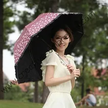 Superlight солнца, солнцезащитный крем, UPF> 50+, ladies'parasol, 8 К ребра, черный серебряное покрытие, карман зонтик, УФ-защита, арочные завязки