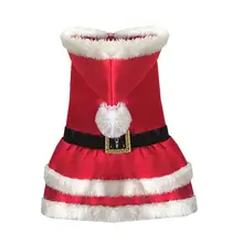 Pet Canine Pet Garments Christmas Outwear Coat Santa Claus Costume Hoodie Attire XS,S, M, L,XL
