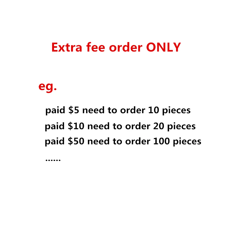 

Pay for the extra fees