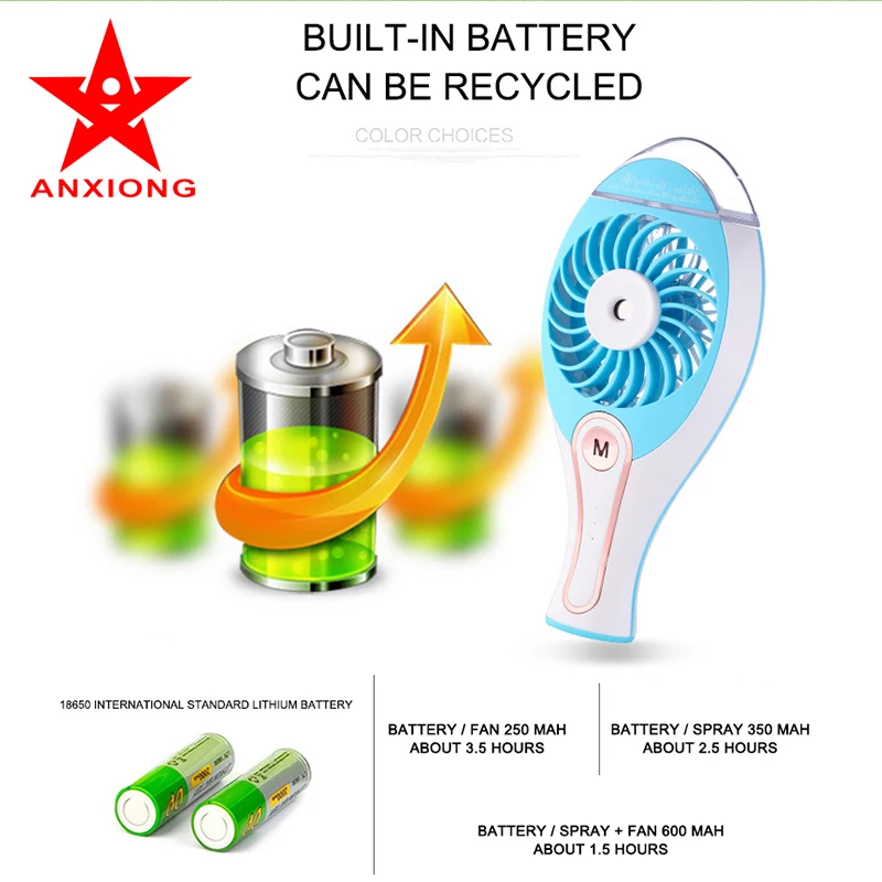 ANXIONG 5 В Высокое Качество Ручной Портативный USB Аккумуляторная Мини-Спрей