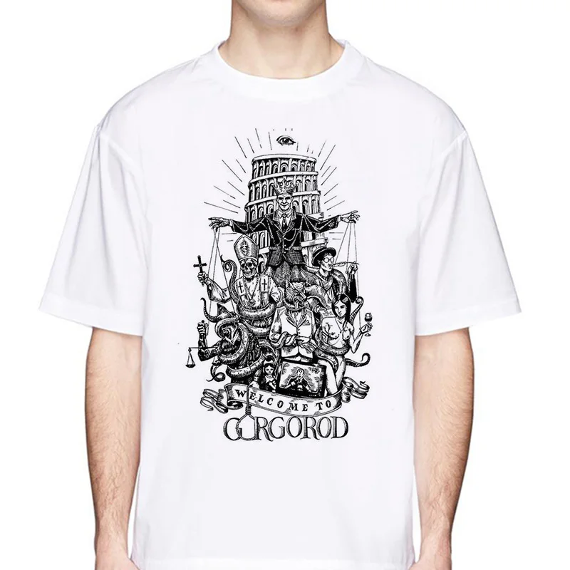 

Oxxxymiron 2018 new fashion summer short men t shirt brand clothing casual male t-shirt of white tshirt men clothing MR1345
