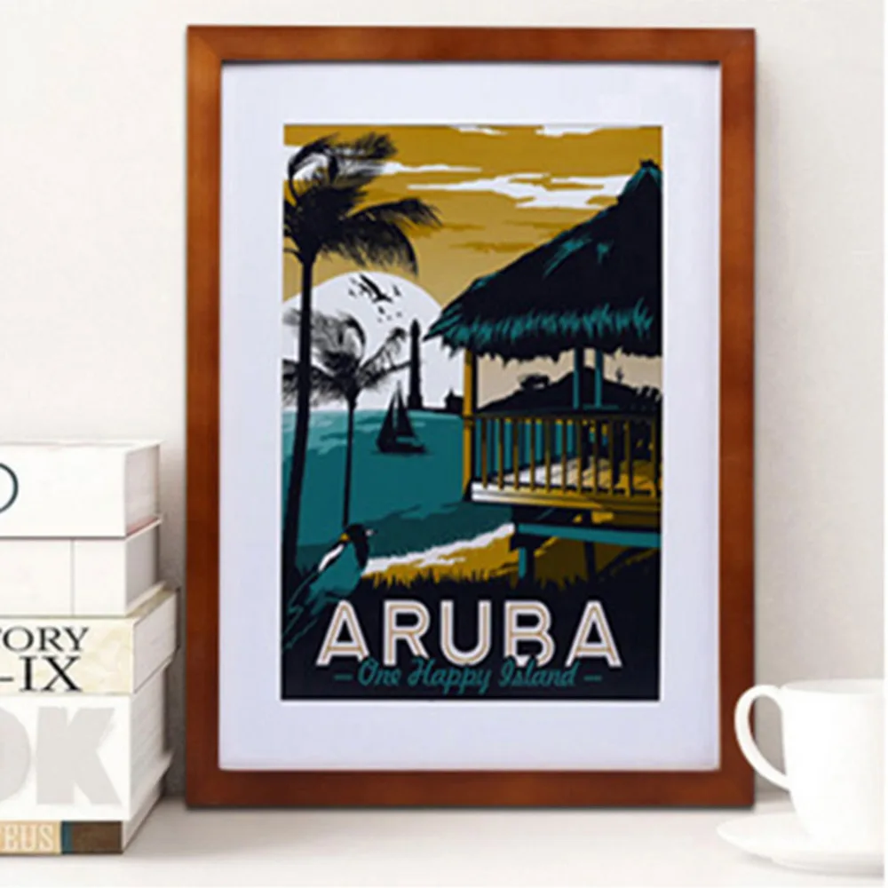 

Fashion Home Room Decoration Frame Christmas American Modern Simple Brown White Black Wooden Frame 6 Inch Frame Xmas Decorations