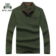 2017 neue marke afs jeep frühling herbst herren baumwoll-t-shirt Langarm Slim Fit T-shirt männer casual tops tees Größe M-3XL 45z