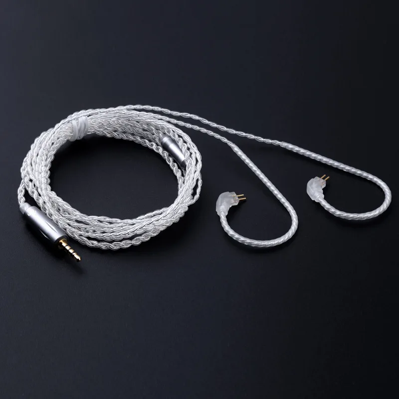 

TRN Earphone Cable 2.5mm Silver Plated Balancing Cable for 0.75 pin 0.78 pin Earphone Detachable Audiophile DIY HiFi
