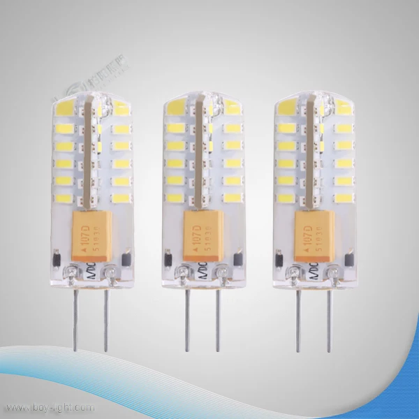 10 шт./лот супер яркий 3014 GY6.35 2 Вт 12 В 48LED Светодиодная лампа люстра кристалл лампы |