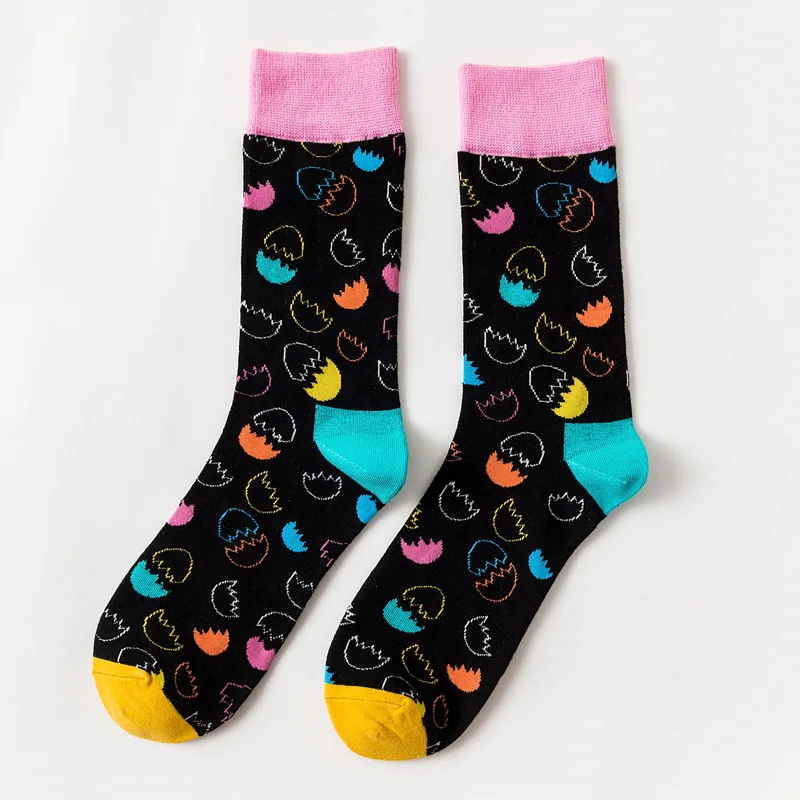 Забавные милые счастливые носки Wo для мужчин s для мужчин цветные с принтом повседневные дизайнерские женские модные носки harajuku Весна
