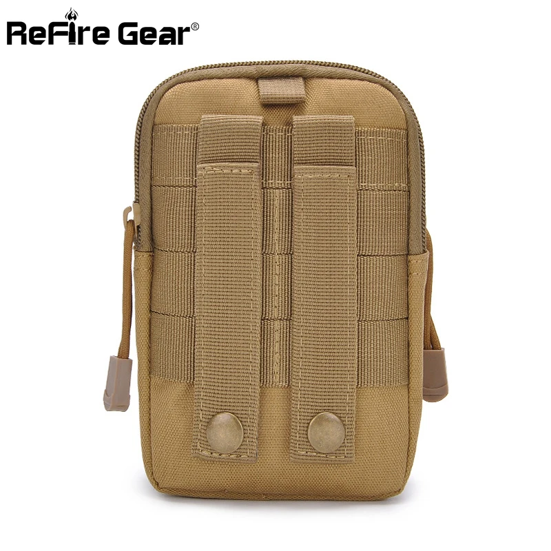Камуфляжная Военная тактическая поясная сумка Refire Gear для мужчин маленькая
