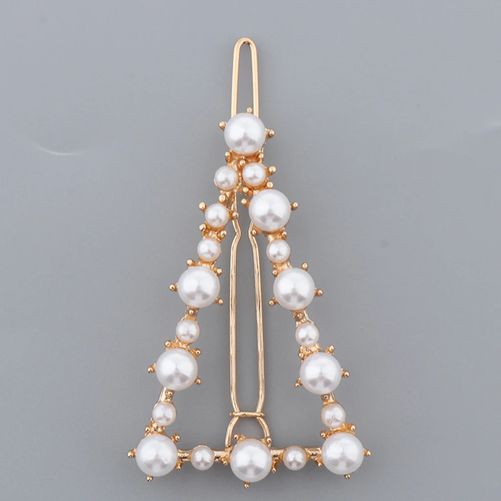 Artificial Pearls Metal Hair Clip Clamp Hairpins Headpiece Hair Accessories - 5 Exquisite Styles to Choose
