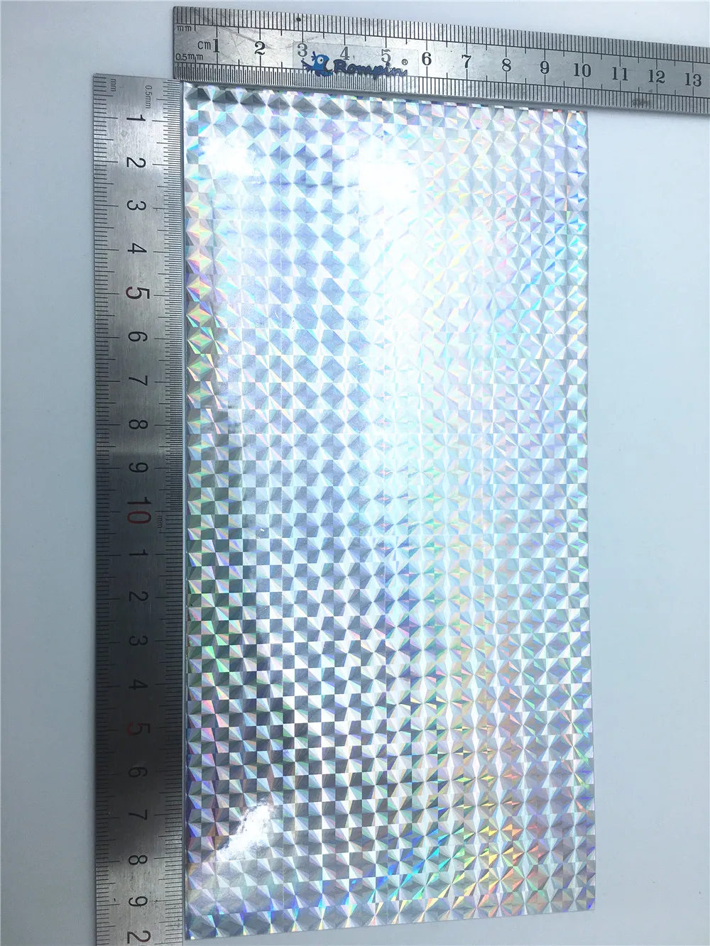 Rompin 7 шт. 10*20 см Голографическая клейкая пленка флэш-лента приманка для изготовления мушек материал металлические жесткие приманки изменение цвета наклейки