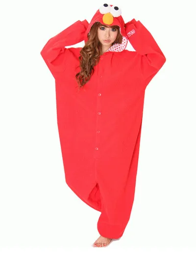 Новый Улица Сезам cooki монстр Элмо взрослый костюм для мальчиков Пижама для взрослых унисекс пижамы животных Хэллоуин Косплэй Толстовка