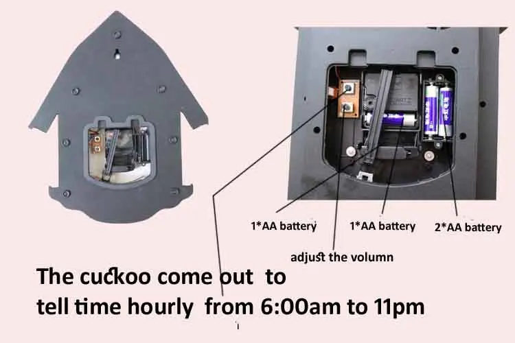 Часы Cuckoo, модные настенные часы для гостиной, время вызова, только 20 дюймов, будильник, качественные качели Wartch, современные настенные часы с батареей