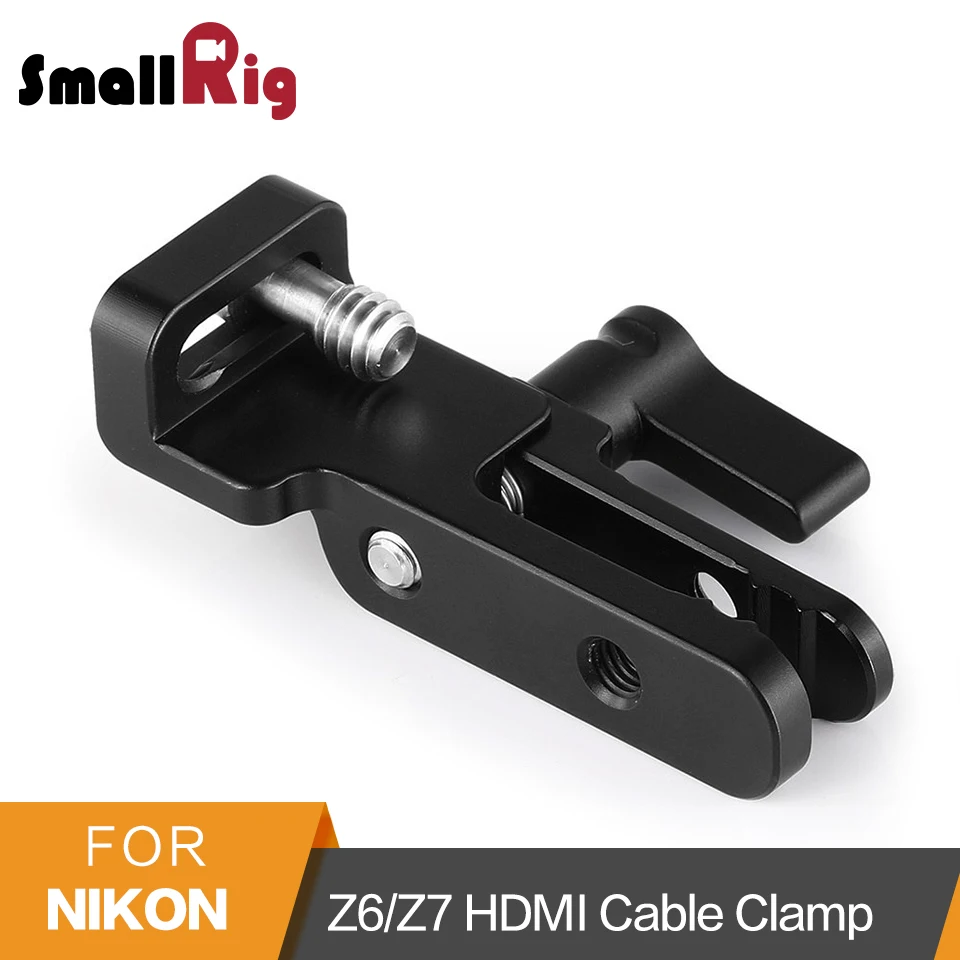 

SmallRig HDMI Cable Clamp for Nikon Z6/Z7 Camera L-Bracket L Plate HDMI Cable Protection Clamp Mount -2259
