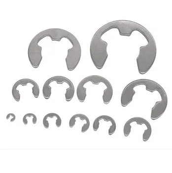 

1.2mm-16mm diameter external circlip retaining ring e type circlip remover small washer snap buckle stainless steel