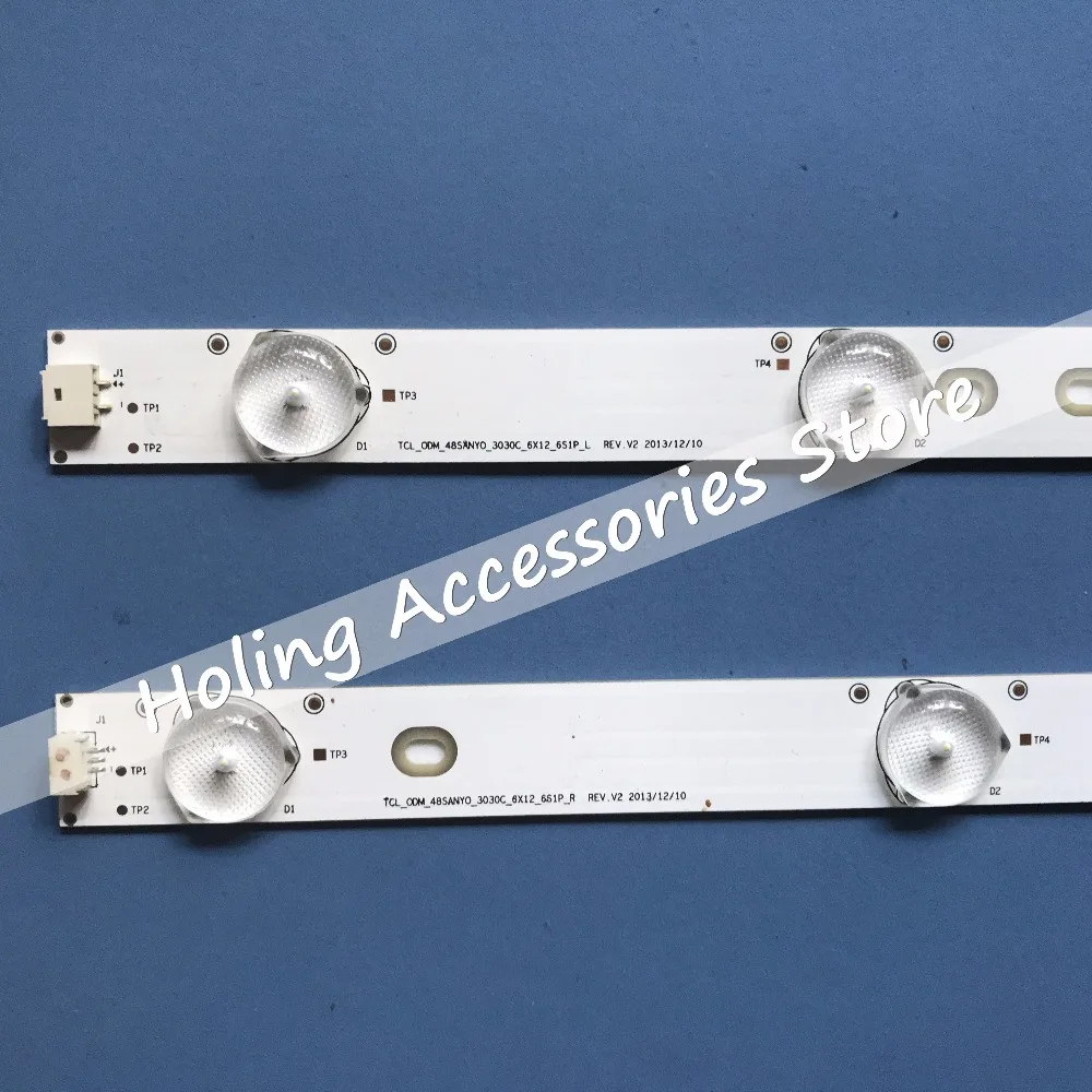 

led bar light for Toshiba 48inch 48L3453 4C-LB480T-YHAL 006-P2K2094A LVF480SSDX E2 V2 1set=12pcs