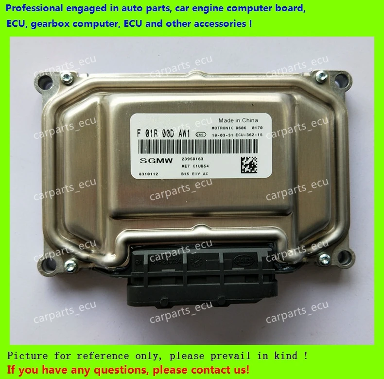 

For car engine computer board/ME7.8.8/ME17 ECU/Electronic Control Unit/Wuling Hongguang /F01R00DAW1 23895270/F01RB0DAW1