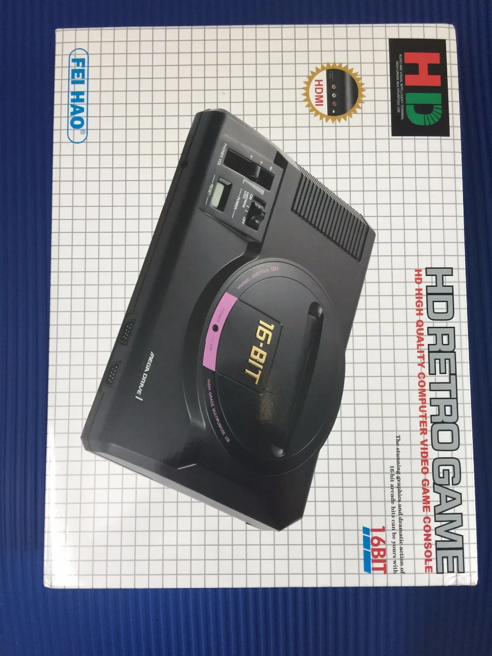 Новая HD игровая консоль 100+ игры Высокое Разрешение HDMI tv Out для SEGA MEGA Drive Simulator MD с беспроводным геймпадом