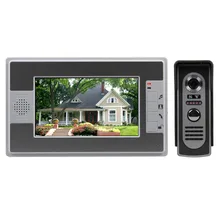 DIYSECUR Nuevo Inicio de Vídeo En Color Teléfono de la puerta Sistema de Intercomunicación Del Timbre de 7 pulgadas LCD Monitor Manos Libres Impermeable Cámara de INFRARROJOS SY812M11