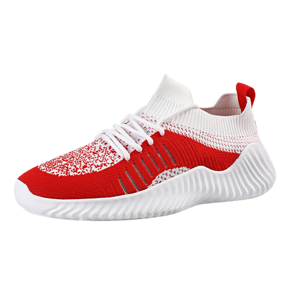 2019 Men's mesh breathable sports shoes wear running shoes fashion wild lightweight casual comfortable sneakers homens 40J5 (4)