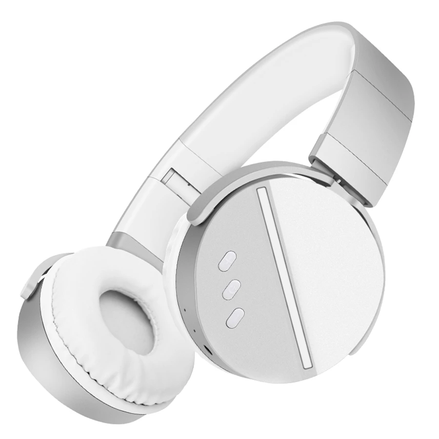 Новый год 2018 розовые музыкальные Bluetooth наушники бас гарнитура с микрофоном для