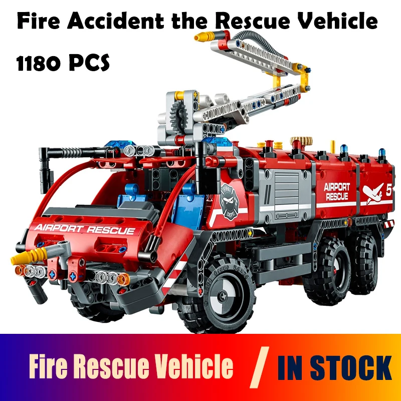 

Model Building Blocks toys 20055 City Rescue Vehicle compatible with lego Technic Series 42068 Educational DIY toys hobbies