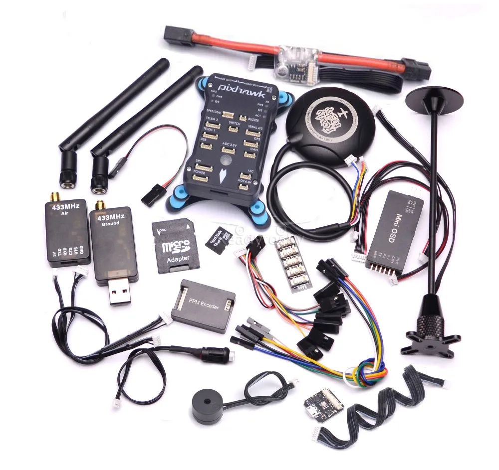 

Pixhawk PX4 PIX 2.4.8 Flight Controller M8N 8N GPS OSD 3DR 433Mhz 915Mhz 100mw / 250mw / 500mw Radio Telemetry RC FPV Combo