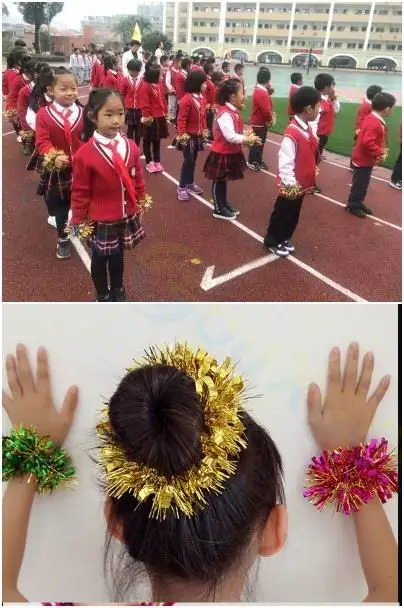 Kindergarten kid dance sequin hand flower adult bell wrist bracelet Children Festival activity Sports meeting Performance props Kindergarten kid dance sequin hand flower adult bell wrist bracelet Children Festival activity Sports meeting Performance props