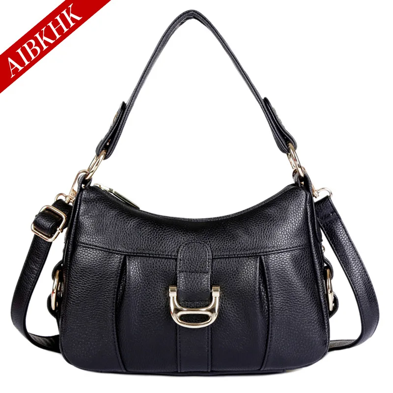 

Luxury Handbags Women Bags Designer High Quality Genuine Leather Ladies Shoulder 2018 New Casual Crossbody Soft Top-Handle Bags