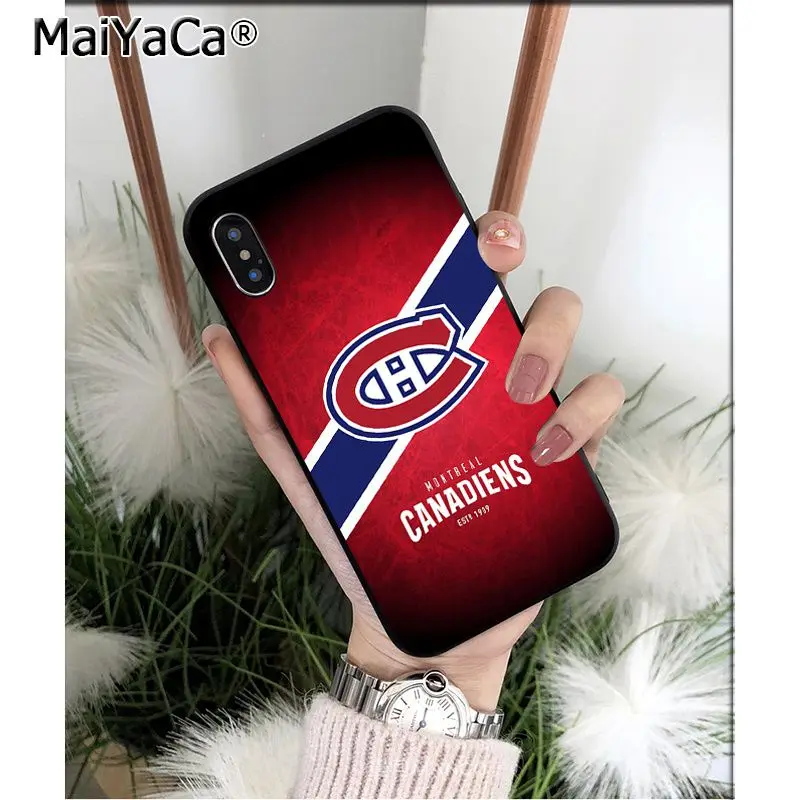 MaiYaCa Montreal Canadiens TPU Мягкий силиконовый чехол для телефона для Apple iPhone 8 7 6 6S Plus X XS MAX 5 5S SE XR мобильных телефонов - Цвет: A8