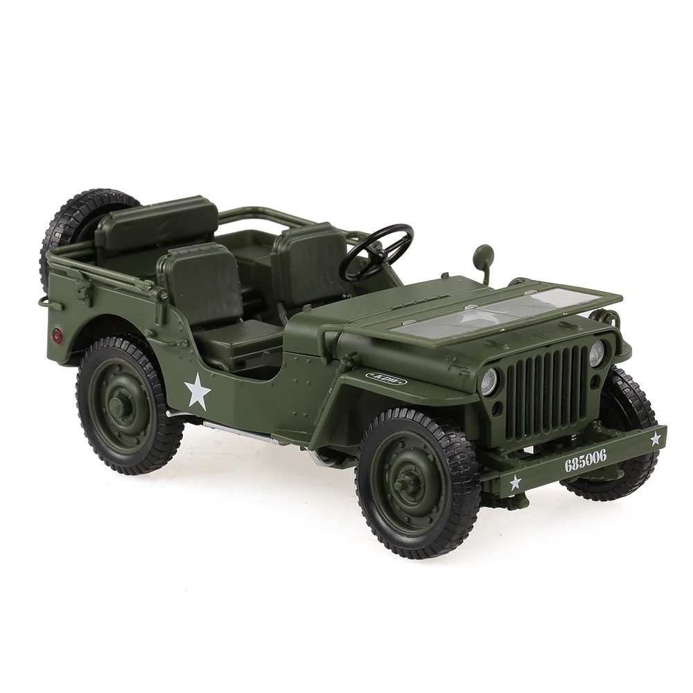 1/18 военный игрушечный джип автомобиль Военная тактика модель автомобиля Уиллис военная техника сплав модель автомобиля для детей игрушки подарки