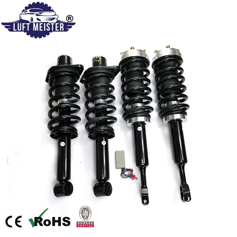 5pcs Fit for Audi A6 C5 4B Allroad, Quattro 1999-2006 Coil Spring Conversion Kit with EBM Air Suspension Struts Replacement