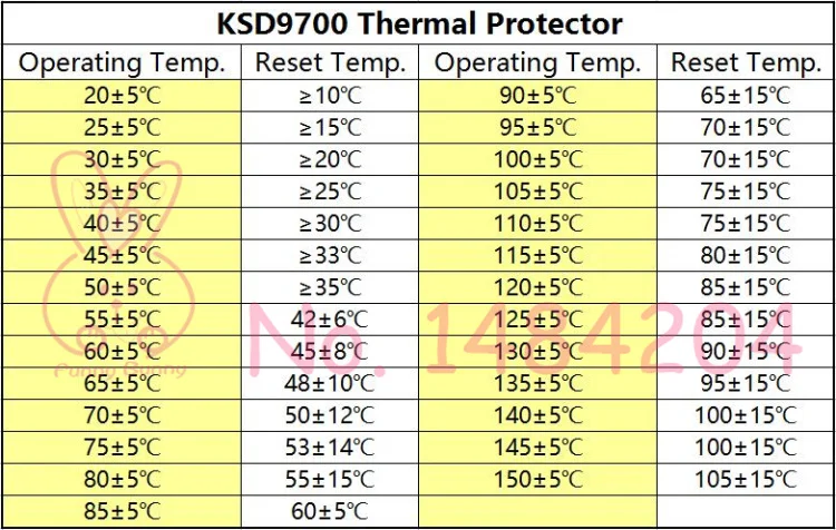 Термальность протектор KSD9700 20 25 30 35, 40 45 50 55 60 65 градусов Температура переключатель 250V5A термостат с нормально замкнутым контактом N.C. 5 шт