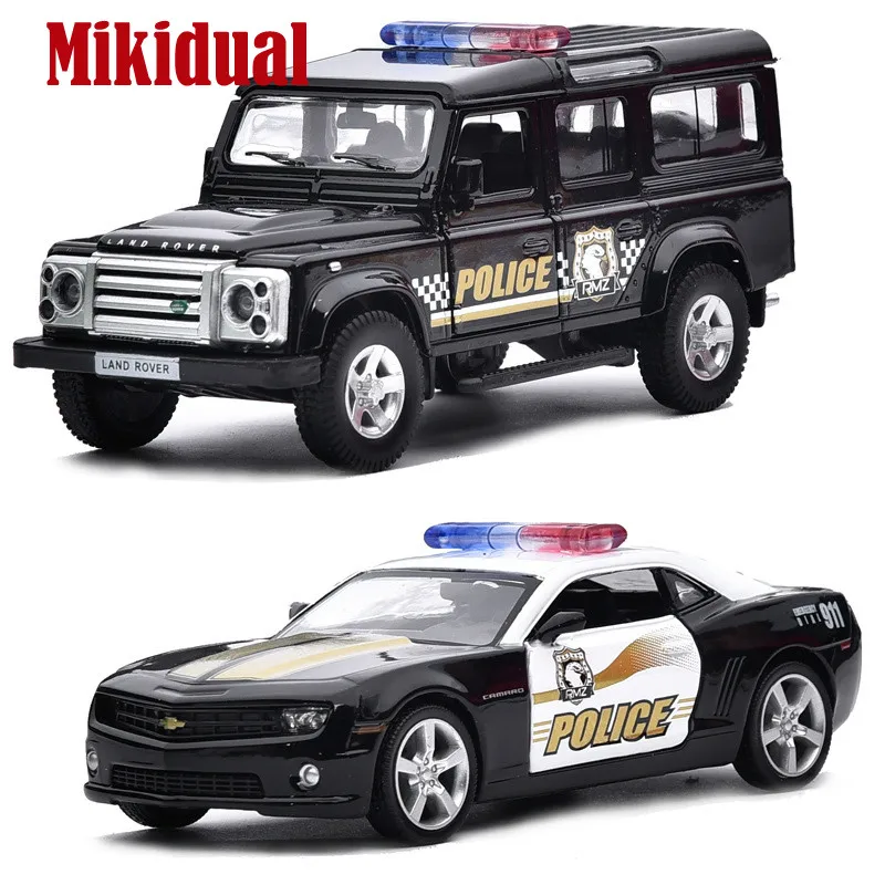 Сплава литья под давлением 1/36 отступить Автомобили Модель Дети Игрушечные лошадки для Range Rover полицейский автомобиль внедорожник Jeep