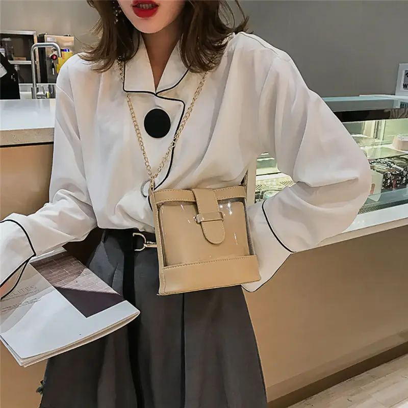 Transparent Female Shoulder Bag crossbody Bag for Women 2019 Messenger Bags handbag women's bag bolsa feminina sac a main 40MA2712