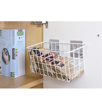 

Japanese Style Storage Basket Bathroom Kitchen Rack Free Punching No Trace Suction Wall Storage Rack Household Supplies