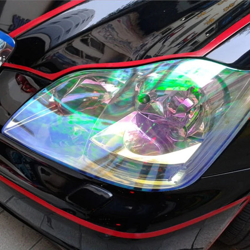 120 30 cm Chameleon Car Styling Headlight Film Stickers Transparent adesivos for Car Lights vinyl Film