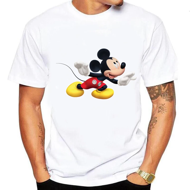 

women T Shirt Men tshirts Funny Mickey t-shirts men Mouse Animal Print Short Sleeve Tee Shrits Casual Cool Tops