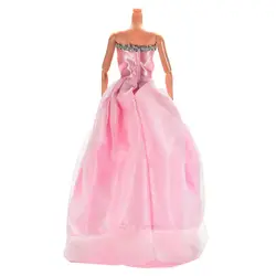 Приблизительно 27-см 35 см розовый зеленый свадебное платье для s с бантом дети играть дома игрушка подходит для куклы Высота