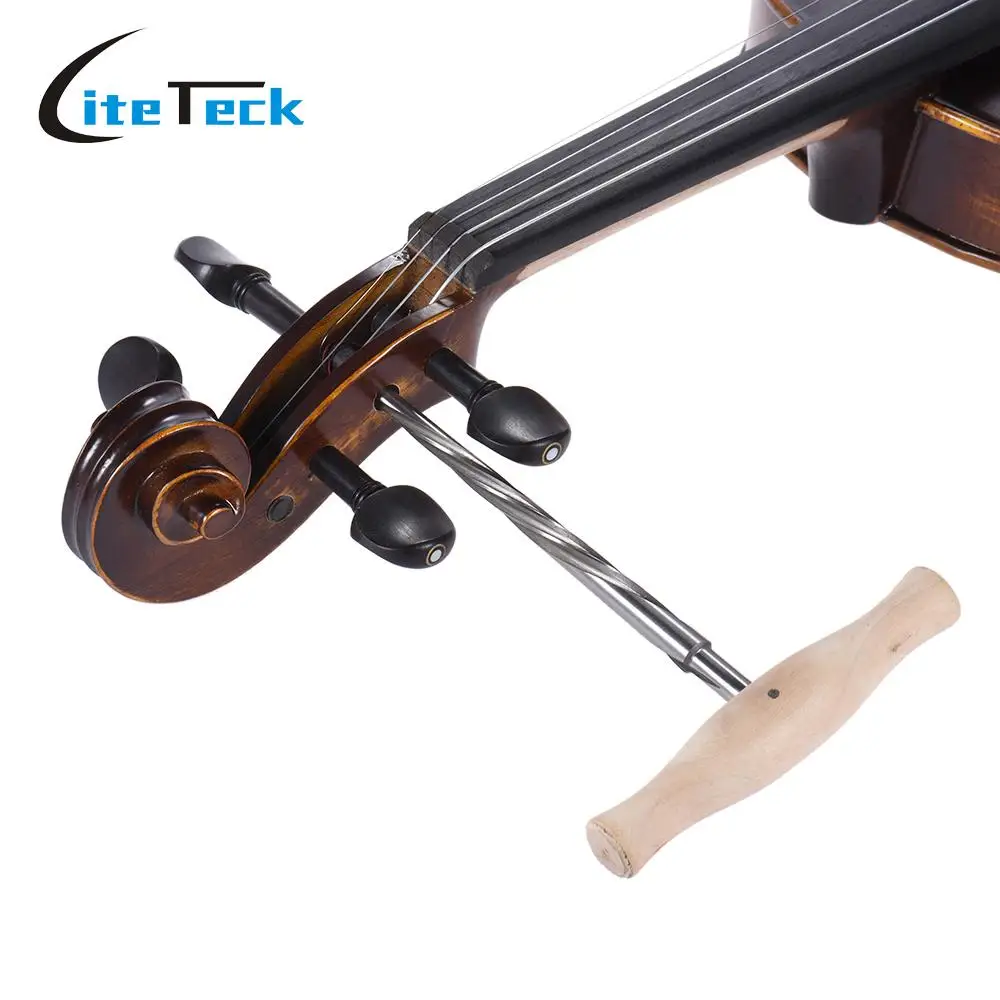 Spiral Violin Peg Hole Reamer 130 Taper High speed Steel with Wood