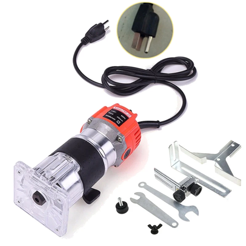 

450W 30000RPM Electric Hand Trimmer Wood Laminate Palm Router Joiner Tool Device