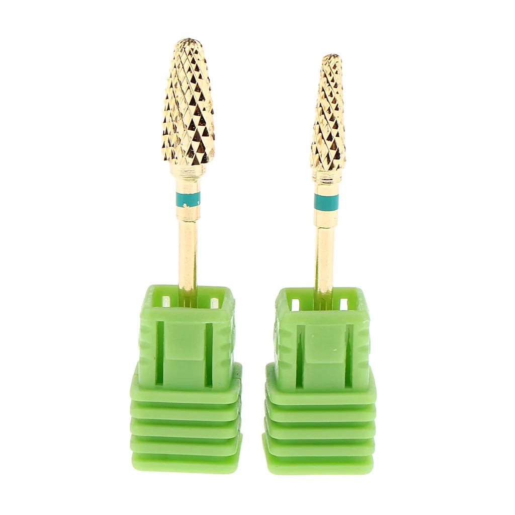 2pcs Electric Carbide Nail Art Drill File Bit Set Professional Manicure Drill Bits