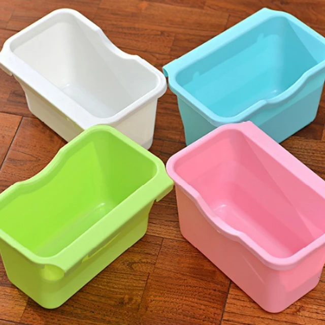 Best Price Kitchen Plastic Cabinet Door Hanging Food Waste Garbage Bin Rubbish Storage Box Trash Holder Organizers